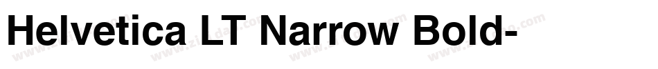 Helvetica LT Narrow Bold字体转换
